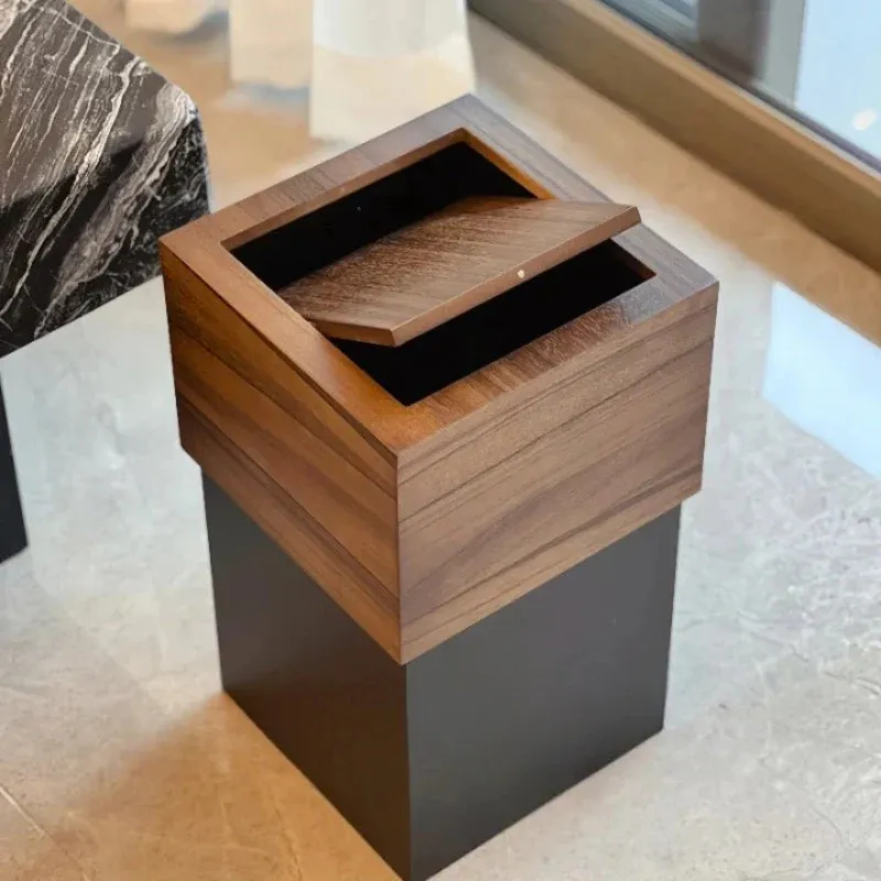 Poubelle style japonais en bois Storage Case