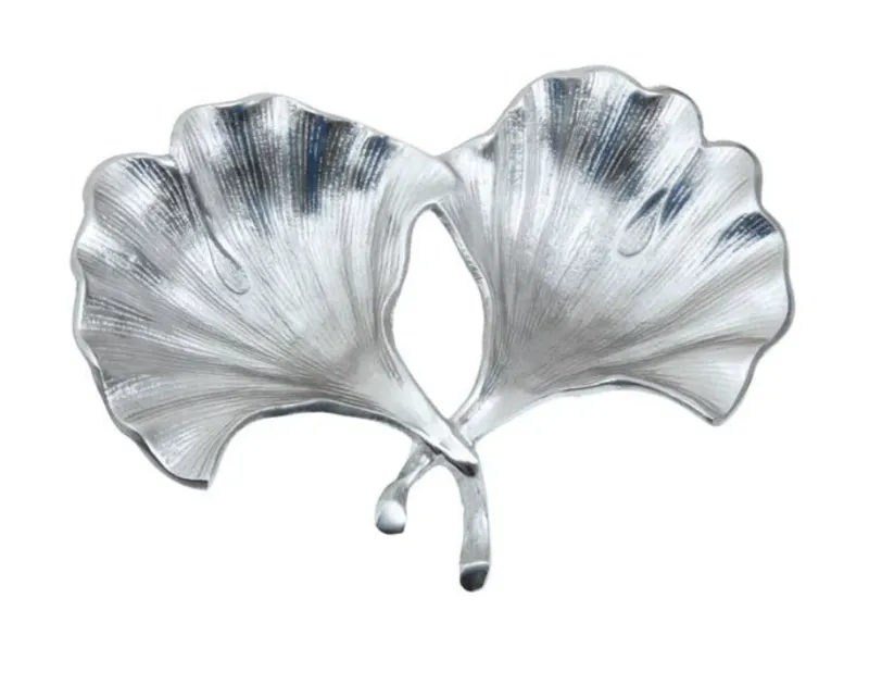 Prato Ginkgo Chrome Finish Dish