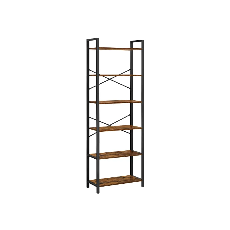 Precision 6-Tier Industrial Elevated Bookshelf