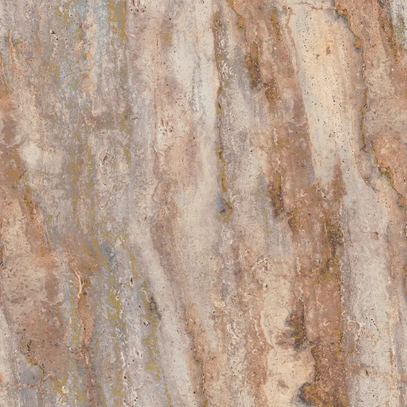 Precision Structured Walls Stone Facade Shell pink Wallpaper