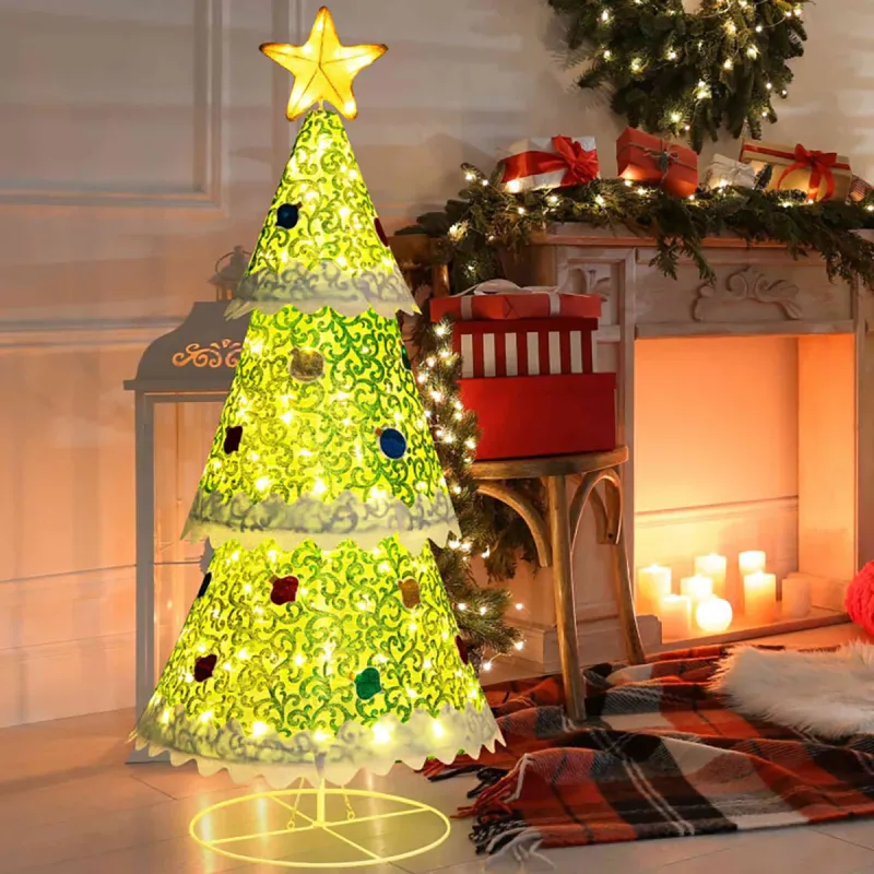 4.6' Pre-Lit Pop-up Christmas Tree