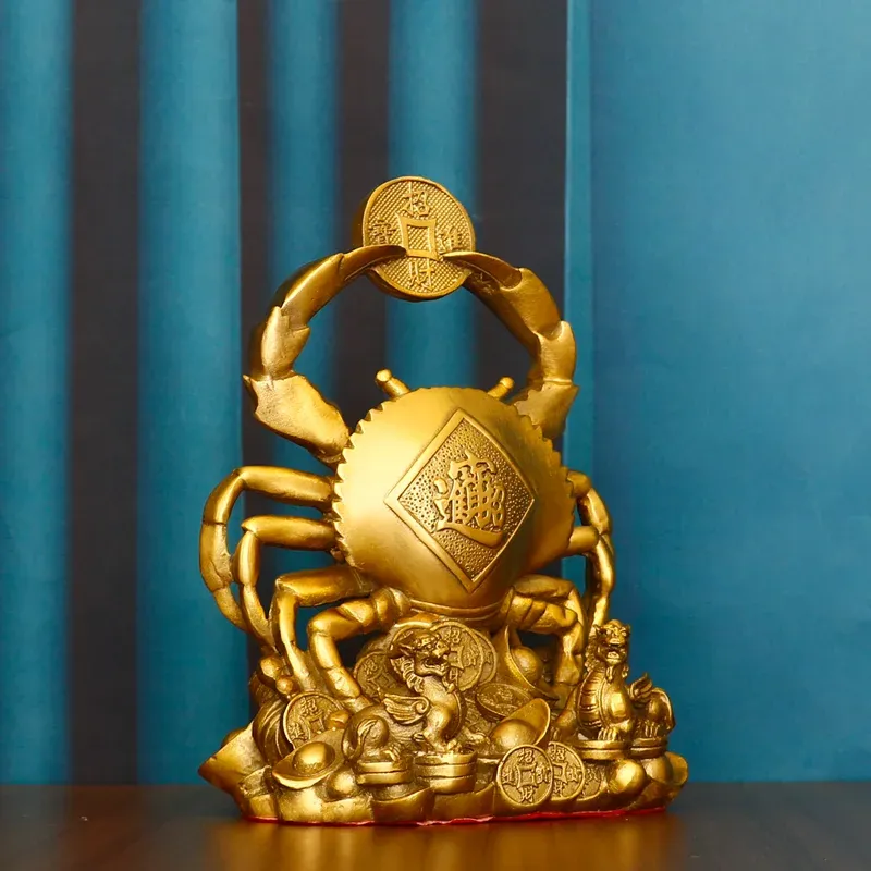 Premium Quality Afralia™ Penny Crab Ornaments Wealth and Luxury Decor