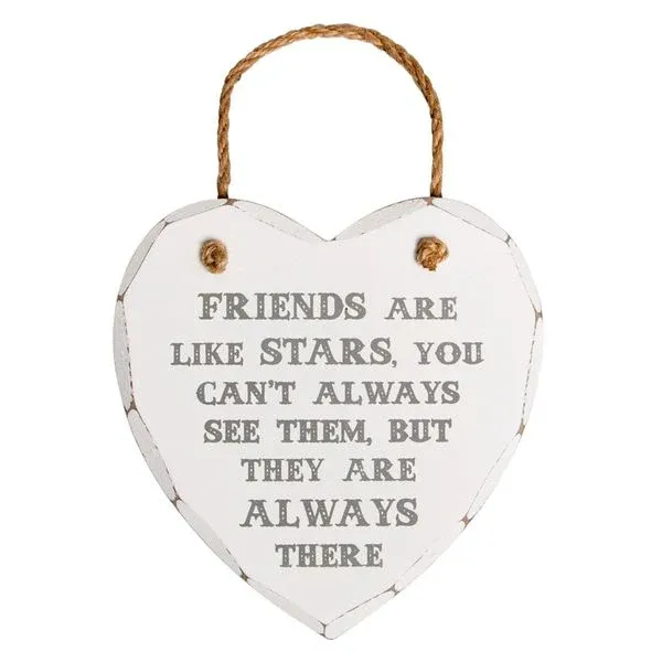 Professional Grade Friends Are Like Stars Heart Plaque