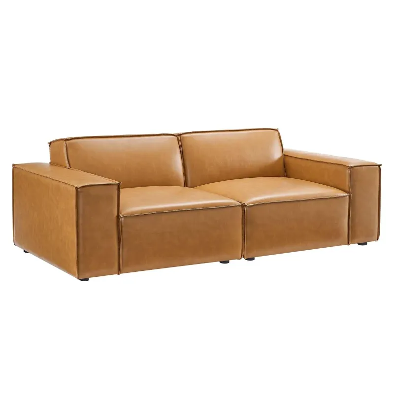 Professional Grade Modway Restore Vegan Leather Loveseat