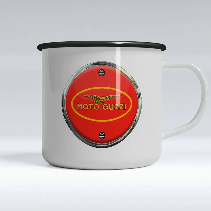 Professional Grade Moto Guzzi Enamel Mug