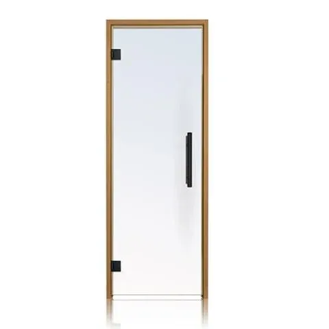 ProSaunas Crystal Glass Sauna Door 24x81 Thermo-Aspen