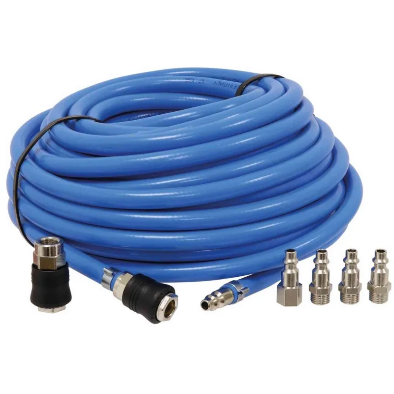 RALLONGE TUYAU AIR D10.MM 20M BLEUE + 5 RACCORDS