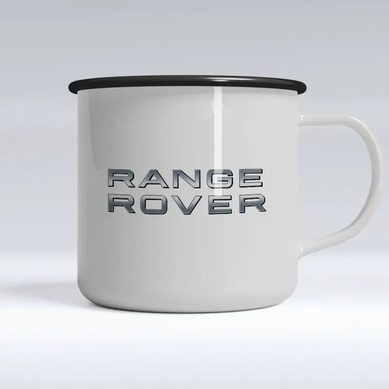 Range Rover Enamel Mug Brushed Nickel