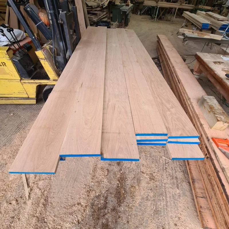 Reliable Oak Floorboards 220mmx22mm Wide Untreated Unfinished Square Edge PAR
