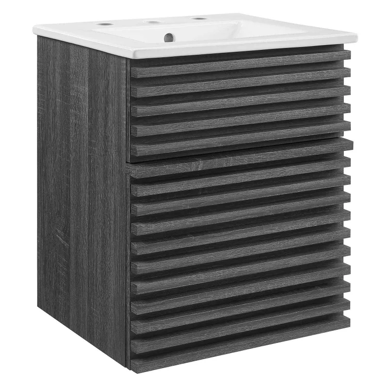 Render 18" Wall-Mount Bathroom Vanity, EEI-5419