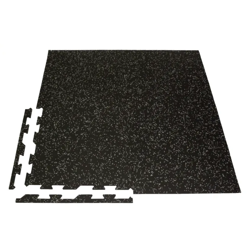 CM Resilient Rubberized Gym Tiles 4 Pack Home Use