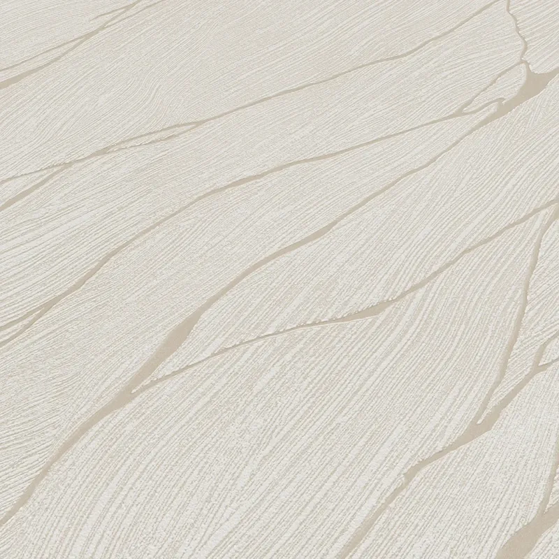 Ridged Metallic Wallpaper Champagne Pearlised Metallic