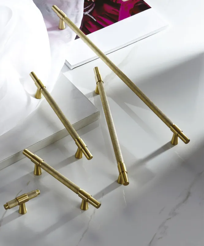 RIVERDALE BRASS GRAINY Cabinet Handles