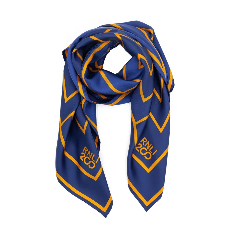 RNLI 200 Zig Zag Silk Scarf