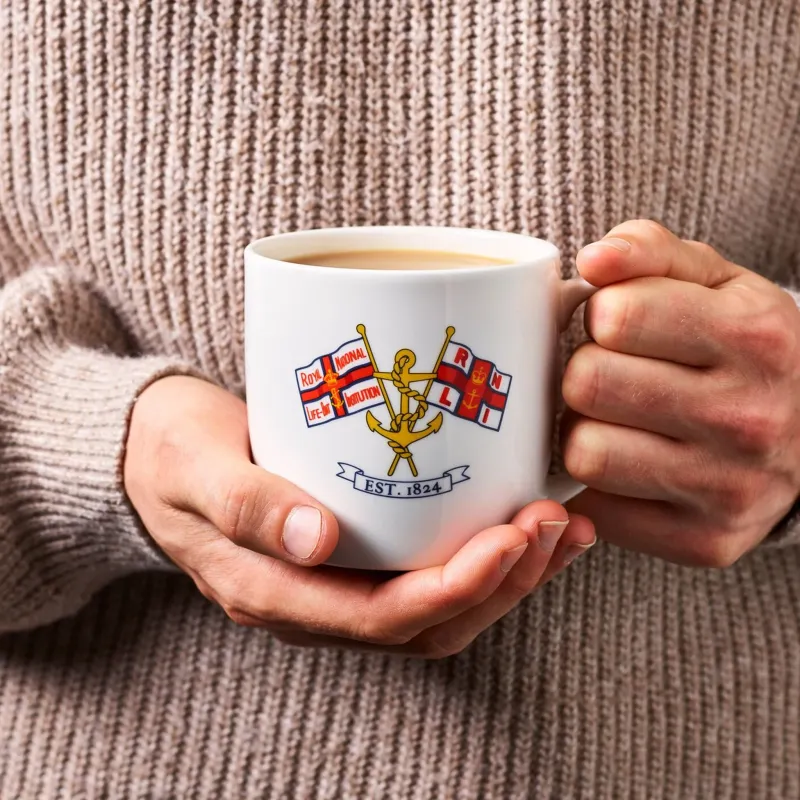 RNLI Heritage Flag Bone China Mug Industrial Design