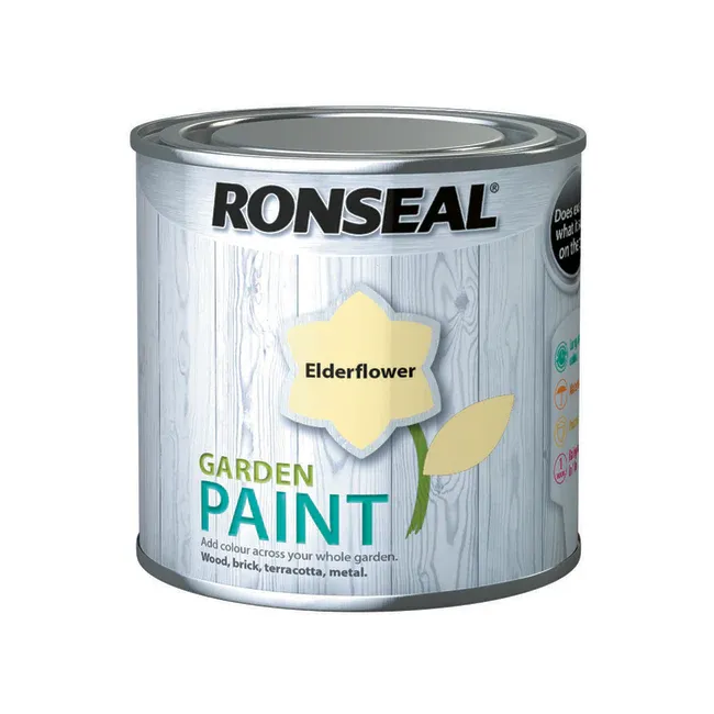 Ronseal Garden Paint 250ml Elderflower