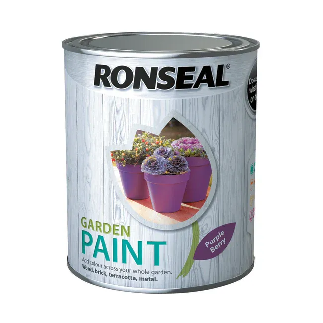 Ronseal Garden Paint 750ml Plum Berry