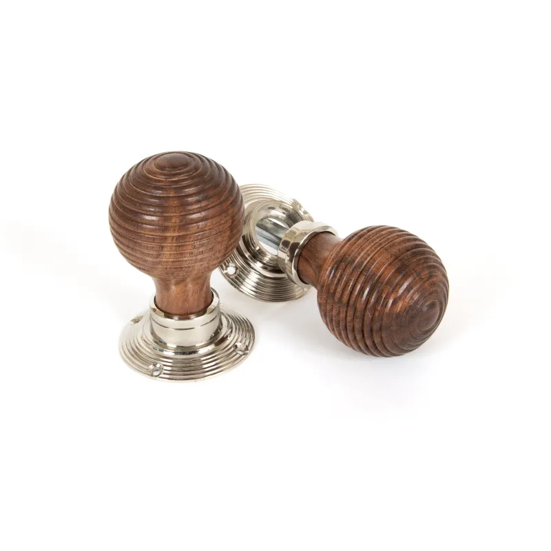 Rosewood and PN Beehive Mortice/Rim Knob Adjust | From Anvil