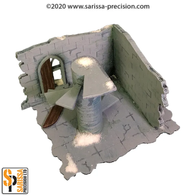 Ruined City - High Corner Wall Spiral staircase