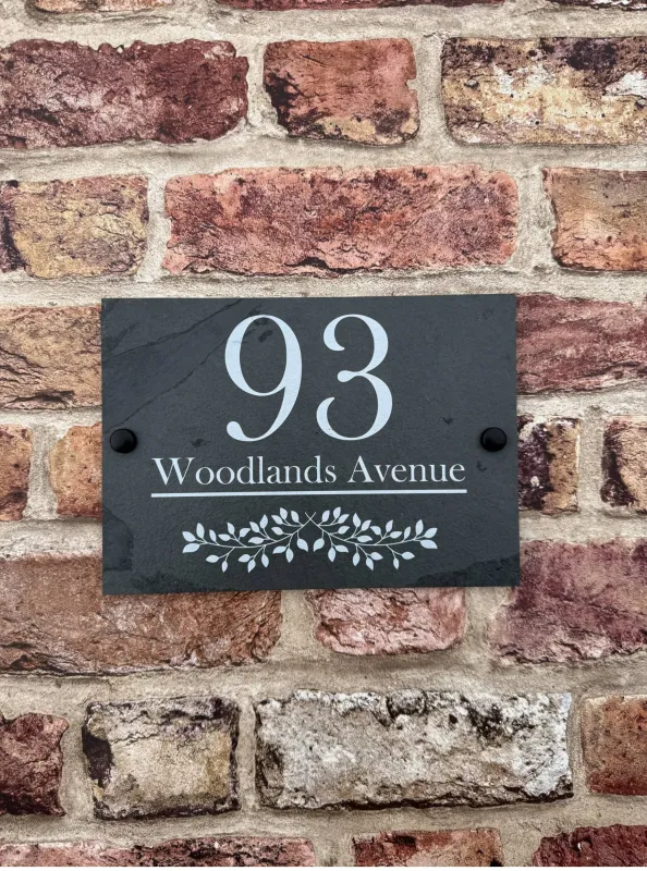 Rustic farmhouse slate house sign 3-Year Service Plan