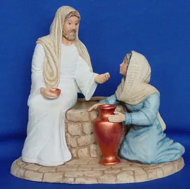 S1594 Woman at Well Earthenware Mold