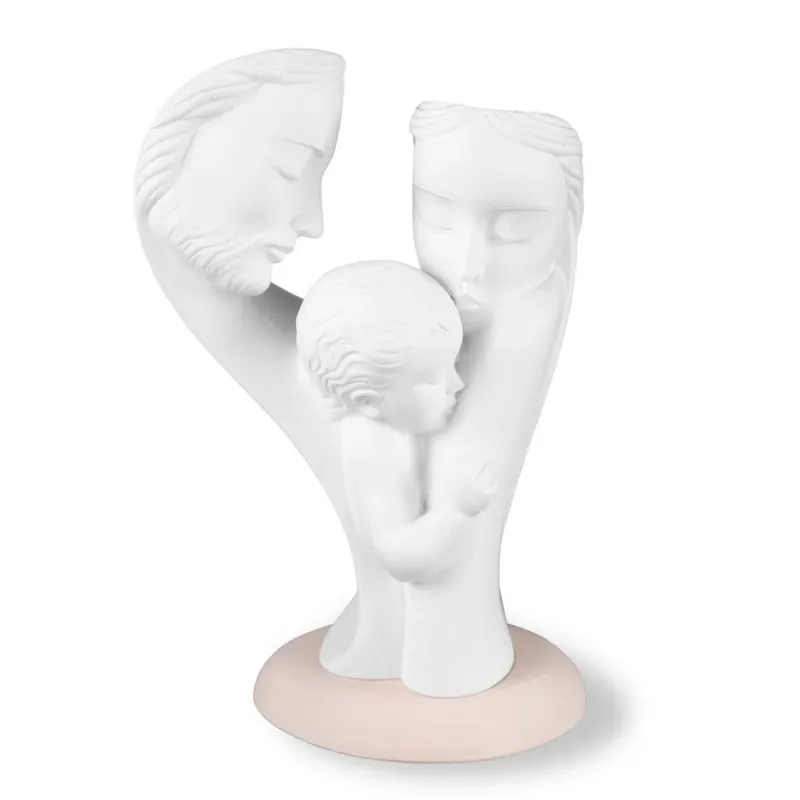 SACRA FAMIGLIA BIANCA BASE TORTORA CM.10 x 17 Fantin Argenti