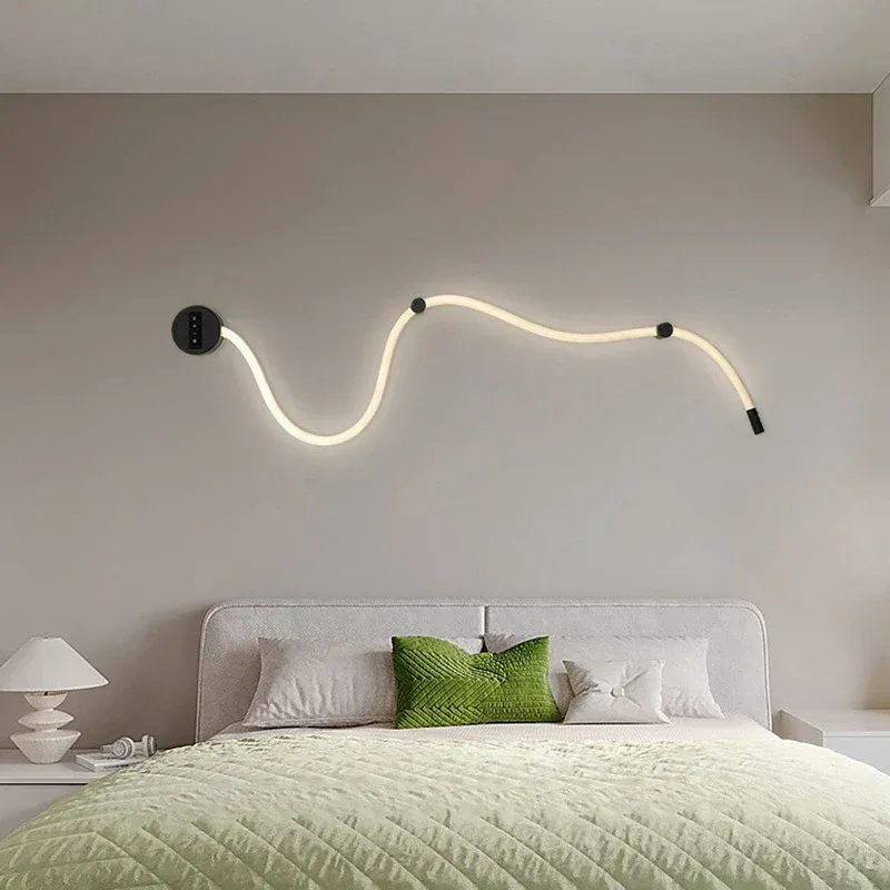 Safety Certified Afralia™ Simple Silicone Hose Wall Sconce | Luxe Tritone Light Living Room, Bedroom
