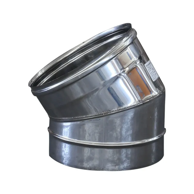 Safety Certified Curva 30° Gradi Camini Wierer Acciaio Inox Vari Diametri