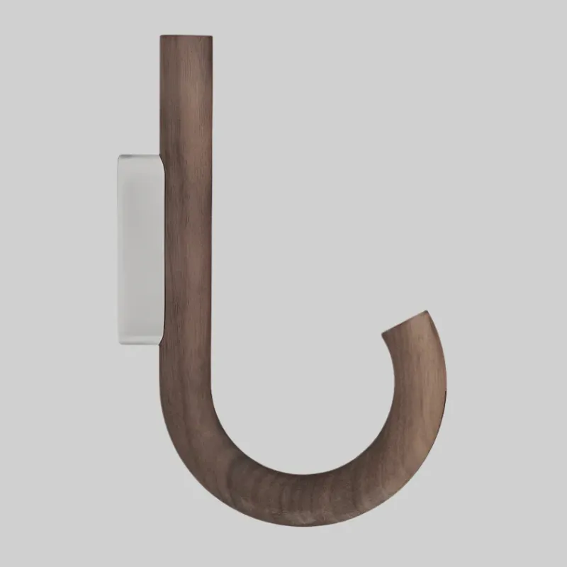 Safety Certified HOOK Large, walnut-chrome