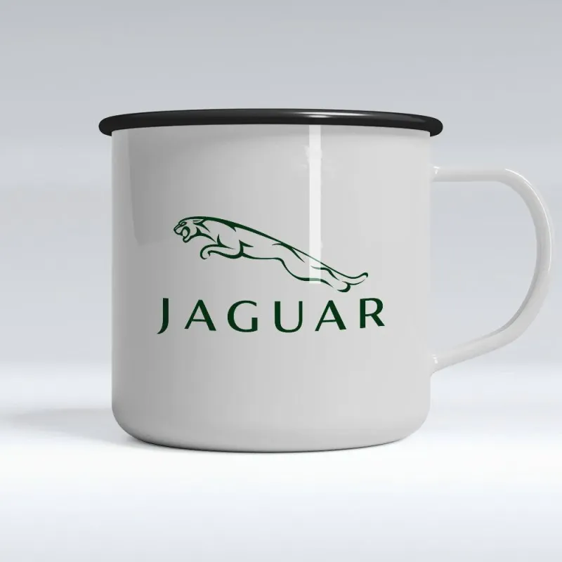 Safety Certified Jaguar Enamel Mug
