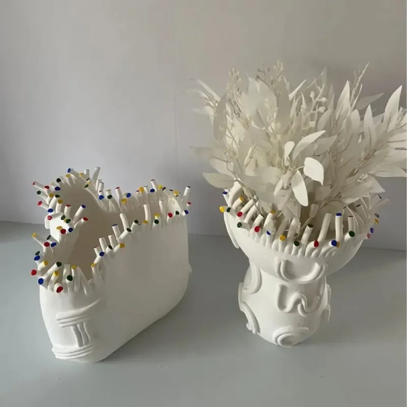 Safety Rated Afralia™ Coral Shapes Flower Pot Vase Clay Handicraft Home Decoration