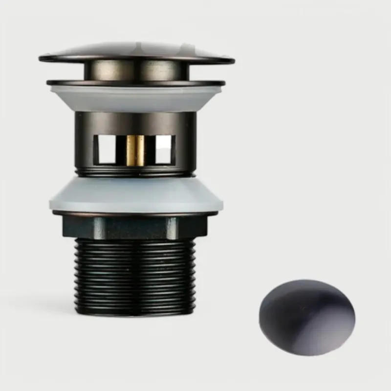 Safety Rated Bonde lavabo Clic-Clac en laiton anthracite