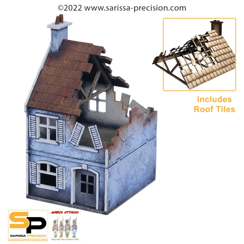 Safety Rated Destroyed Petite House (28mm)