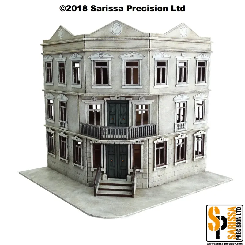 Safety Rated European Three-Storey Residential Corner Townhouse