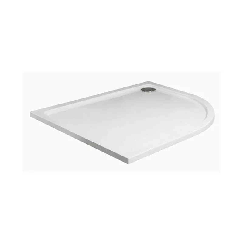 Safety Rated LOW PROFILE Offset Quadrant Right Hand No Upstand Shower Tray