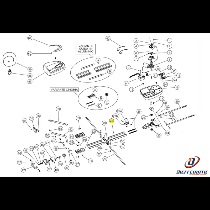 Safety Rated Pf001 Guida Ferro Mt3 Utile Uniko Ricambio