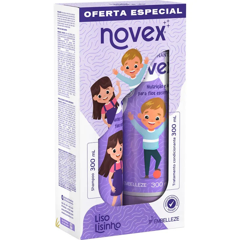 Safety Rated Shampoo e Condicionador Novex Liso Lisinho