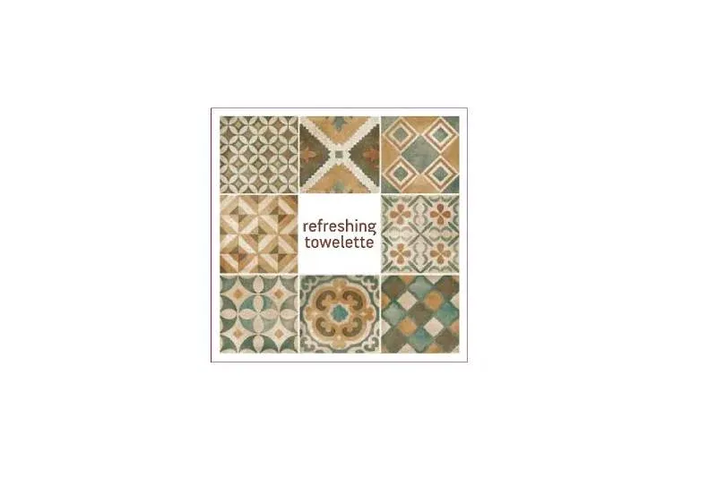 SALVIETTA UMIDIFICATA BIO - MOSAICO - LIMONE