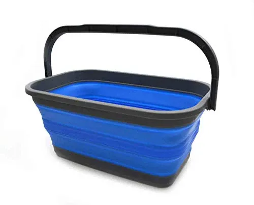 SAMMART 11.6L (3.06 Gallon) Compact Rectangular Handy Basket/Bucket | Lifetime Warranty