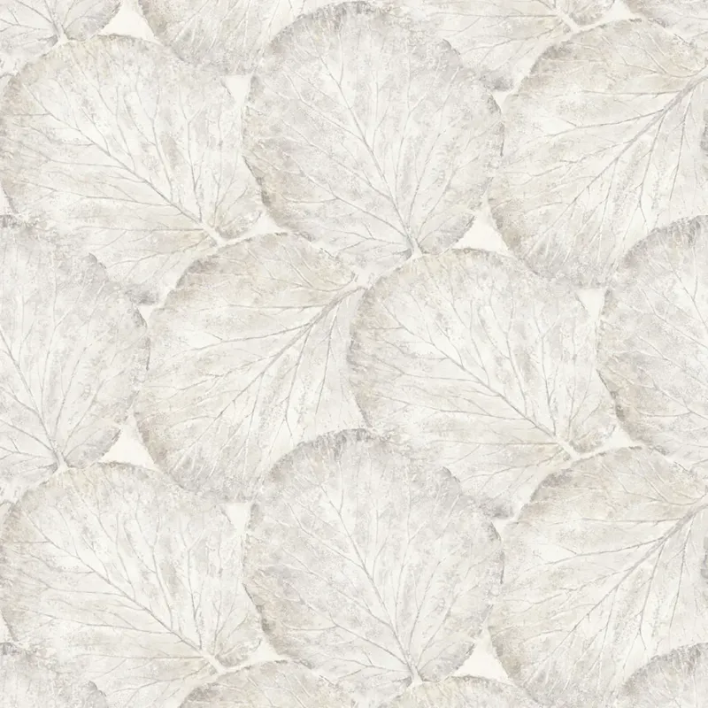 Sample Beech Leaf Wallpaper Chalk