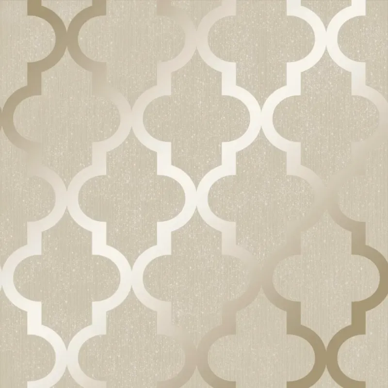 Sample Camden Trellis Wallpaper Cream and Amber