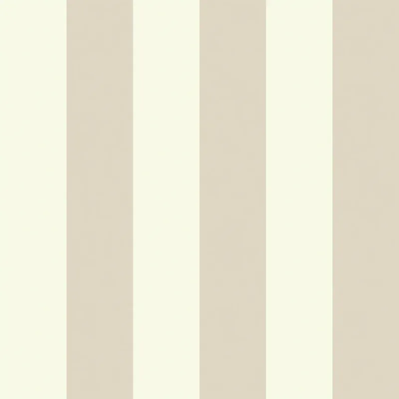 Sample Classic Roomy Stripe Wallpaper Magnolia and Sandstone