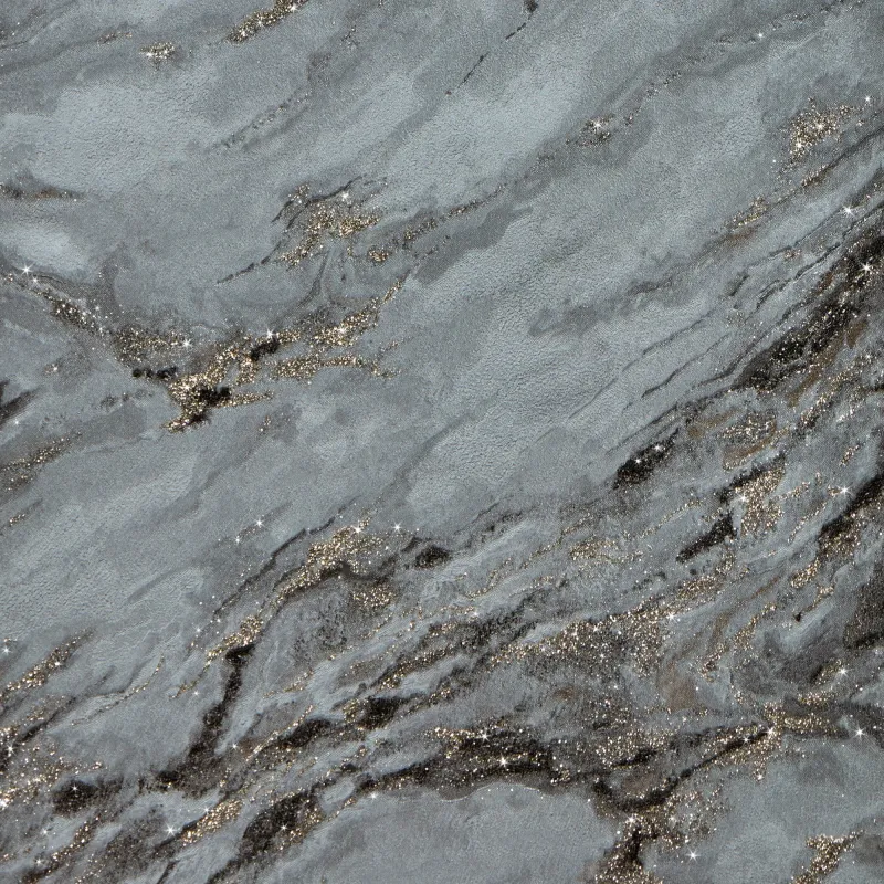 Sample Decadence Wallpaper Grey and Charcoal Golden Glitter