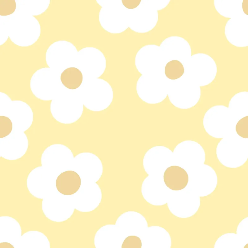 Sample Ditsy Daisy Wallpaper Lemon Canary