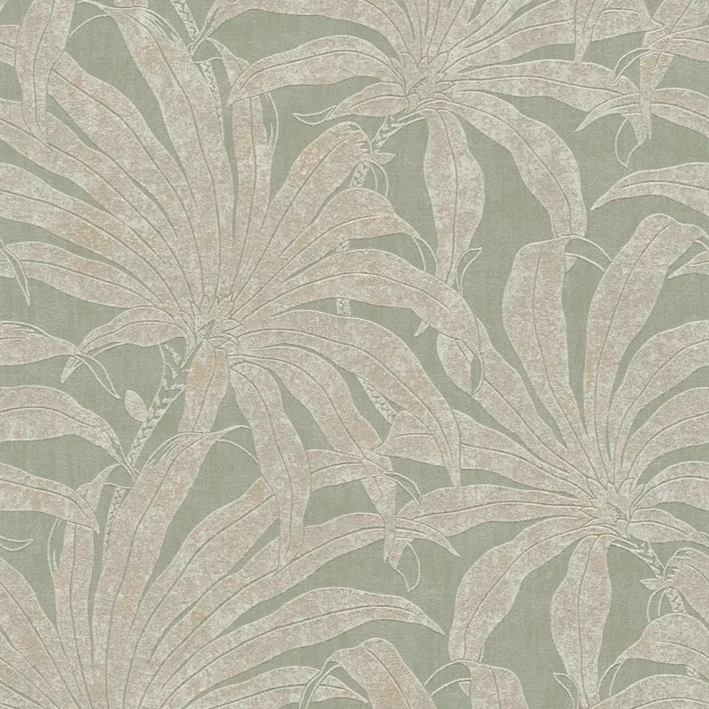 Sample Gentle Palms Wallpaper Sage