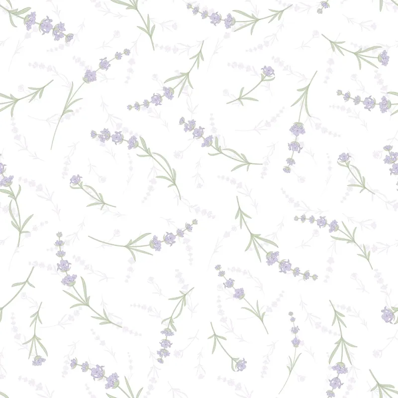 Sample Lavender Cascade Wallpaper Pearl