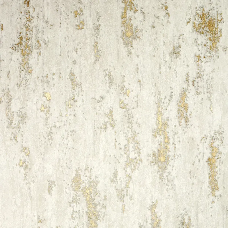 Sample Manhattan Modern Wallpaper Ivory & Gold