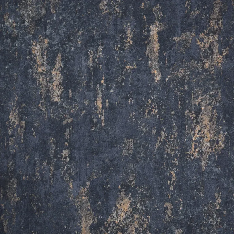 Sample Milan II Wallpaper Sapphire and Gold