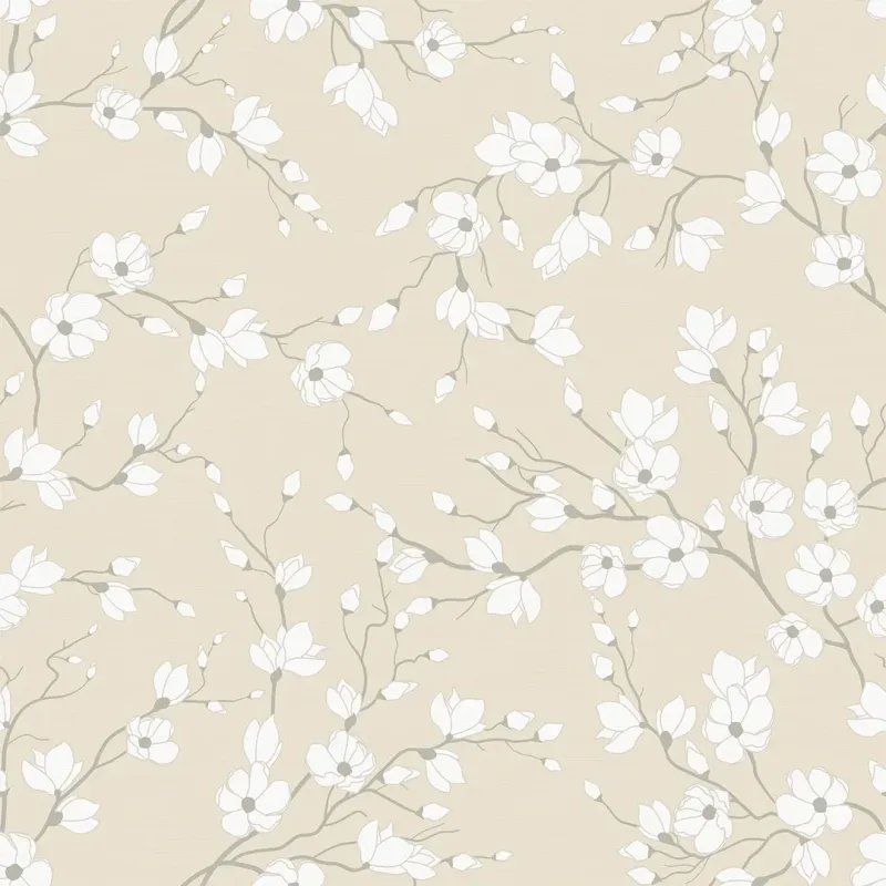 Sample Spring Blossom Wallpaper Cream