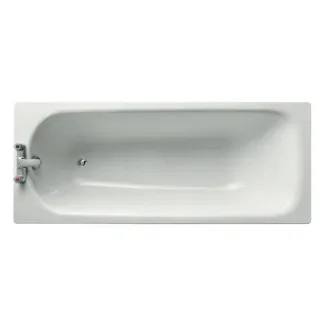 Sandringham 21 Steel Bath 1700 X 700mm 2 Taphole, No Grips snow